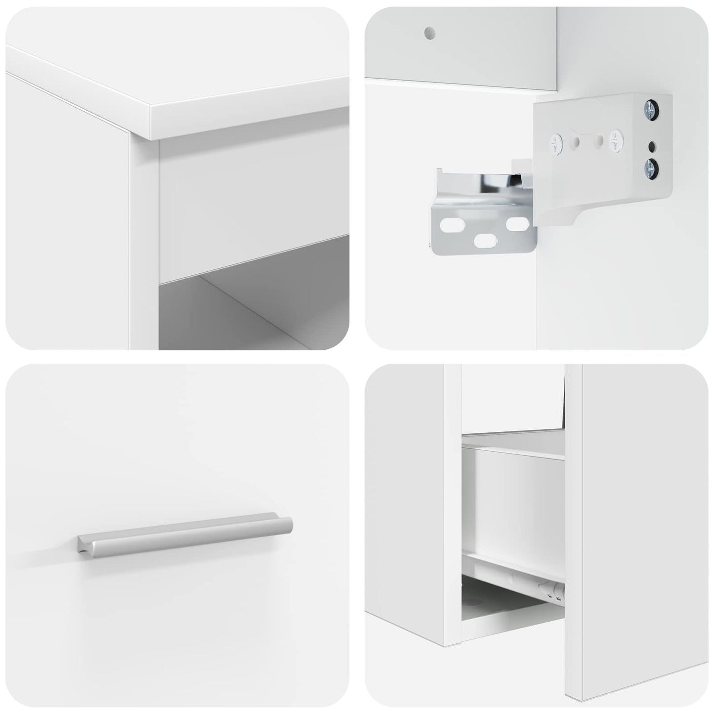 Badezimmermöbel-Set 2 Pcs Holzwerkstoff