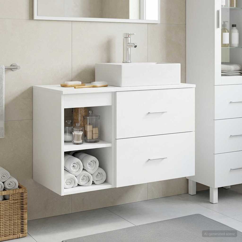 Badezimmermöbel-Set 2 Pcs Holzwerkstoff