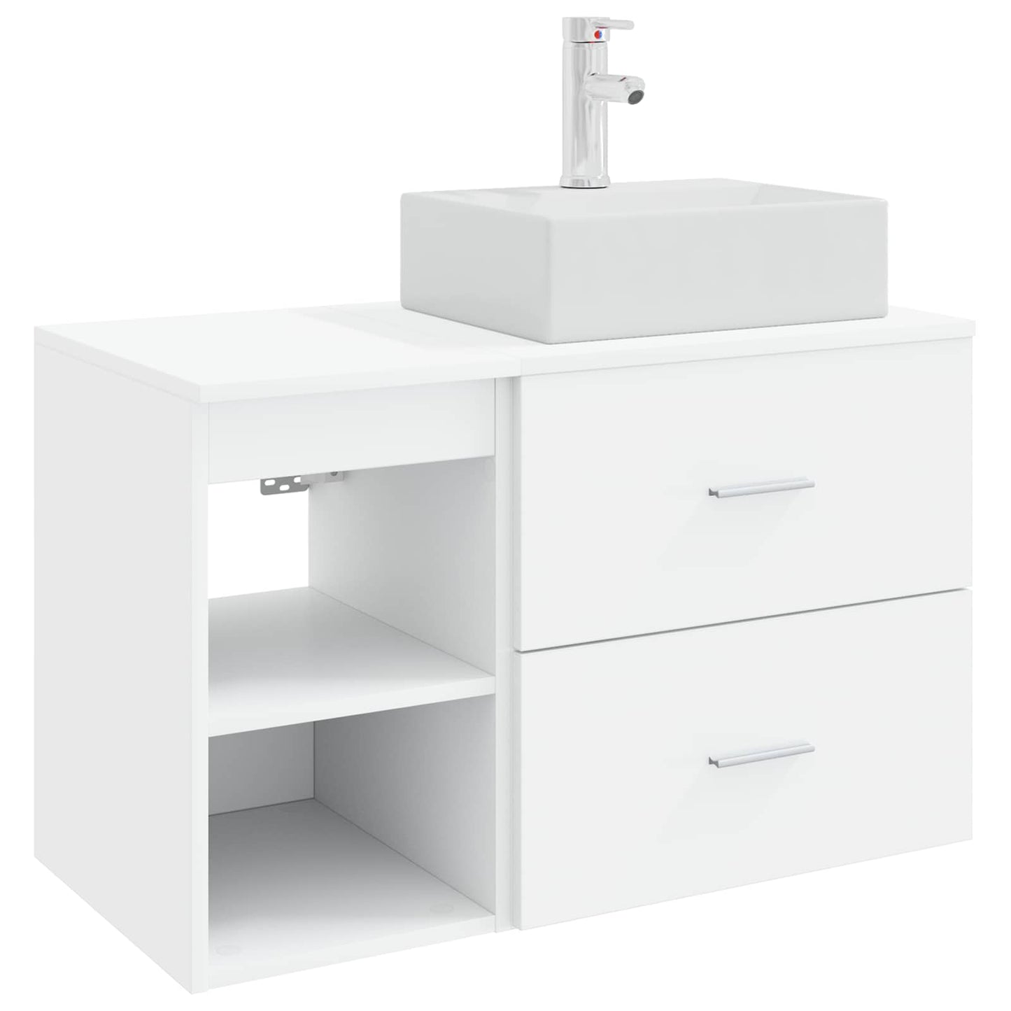 Badezimmermöbel-Set 2 Pcs Holzwerkstoff