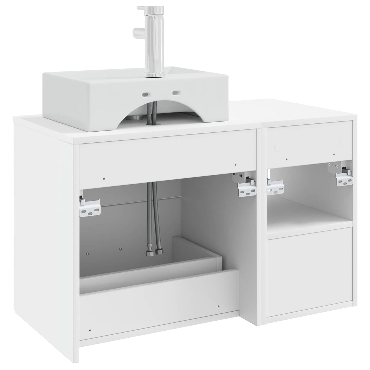 Badezimmermöbel-Set 2 Pcs Holzwerkstoff