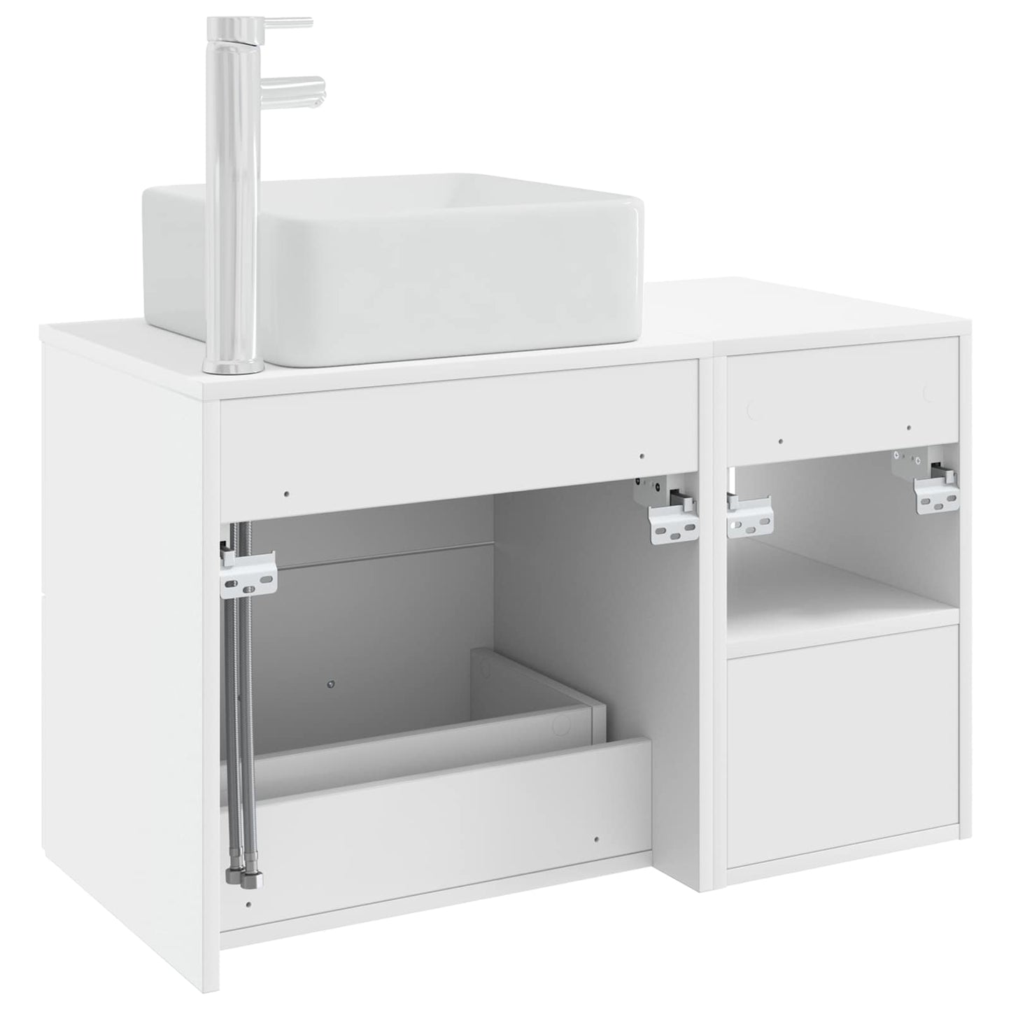 Badezimmermöbel-Set 2 Pcs Holzwerkstoff