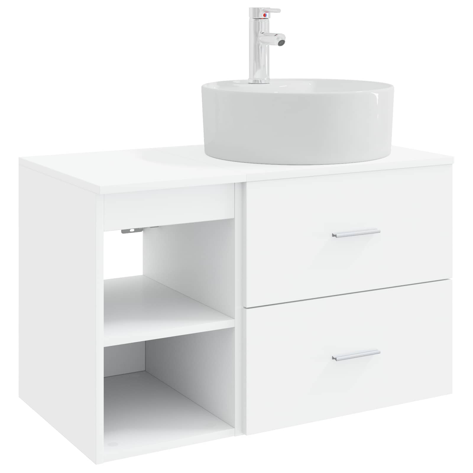 Badezimmermöbel-Set 2 Pcs Holzwerkstoff