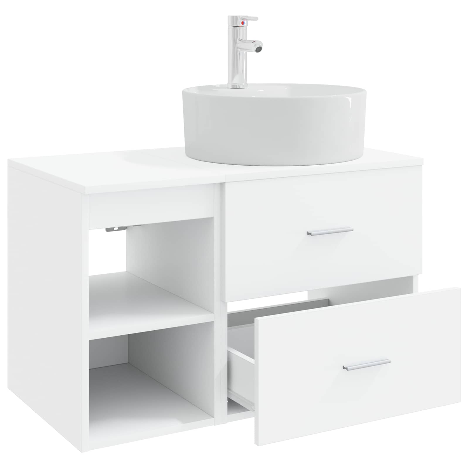 Badezimmermöbel-Set 2 Pcs Holzwerkstoff
