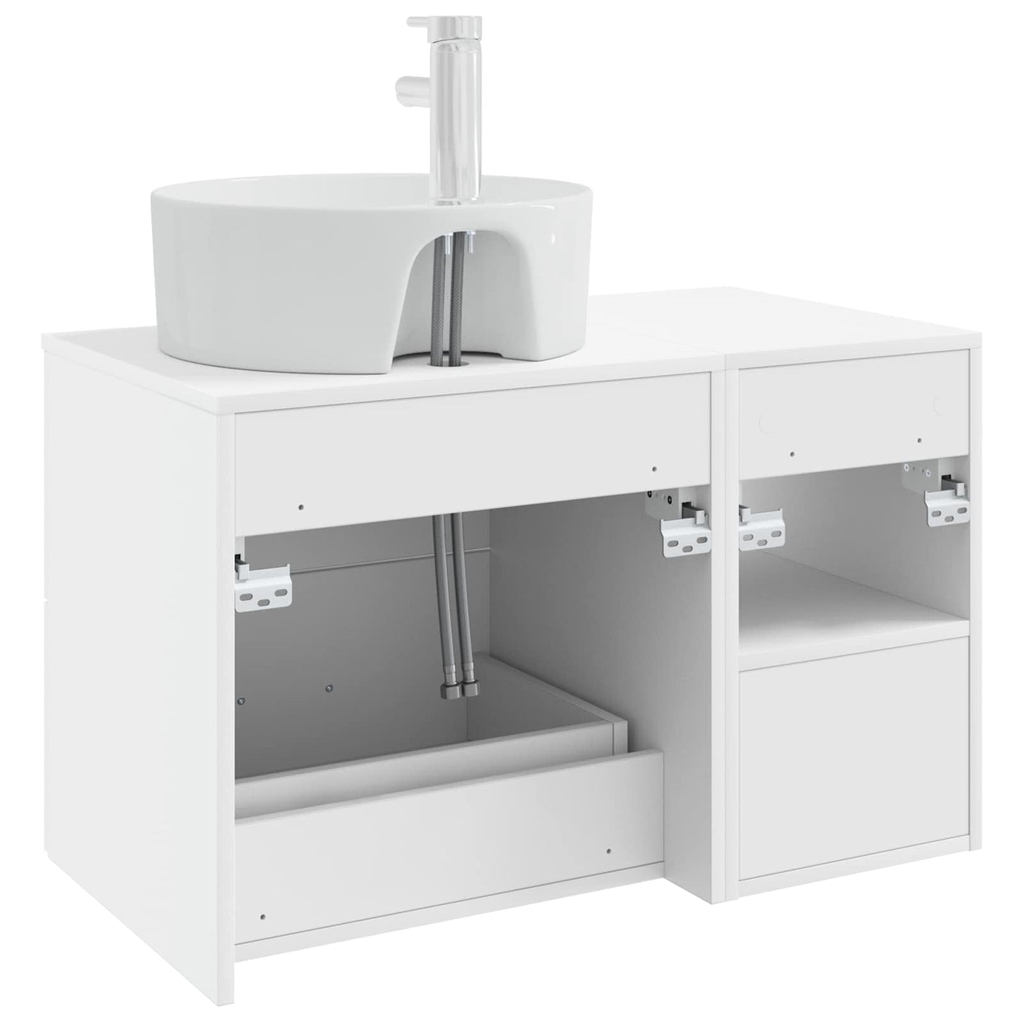 Badezimmermöbel-Set 2 Pcs Holzwerkstoff