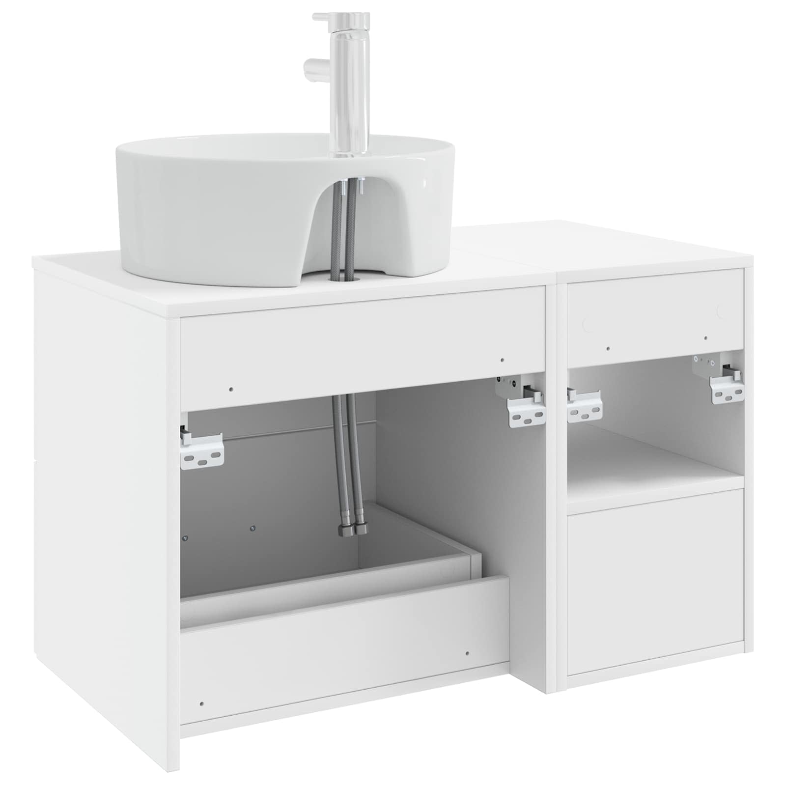 Badezimmermöbel-Set 2 Pcs Holzwerkstoff
