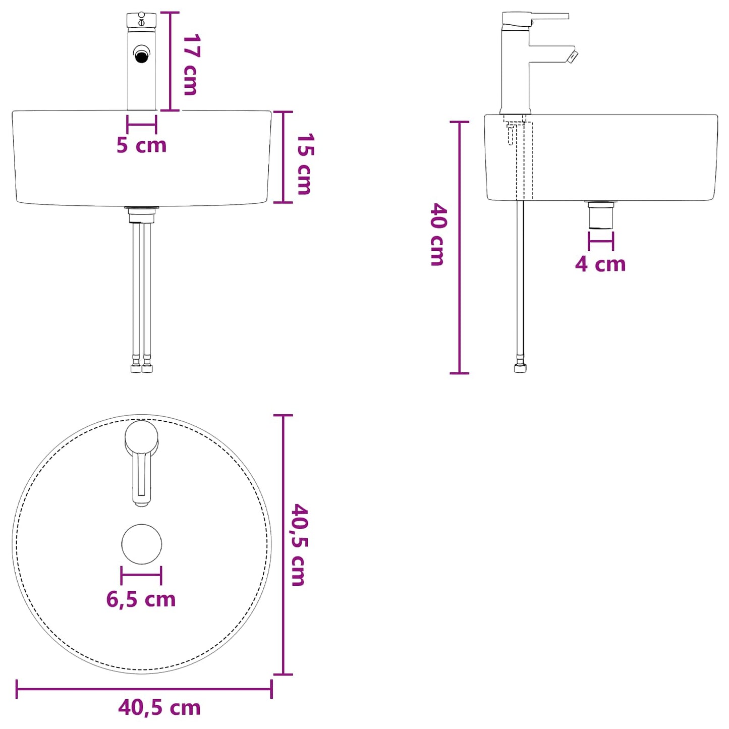 Badezimmermöbel-Set 2 Pcs Holzwerkstoff
