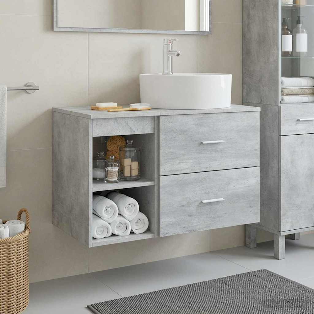 Badezimmermöbel-Set 2 Pcs Holzwerkstoff