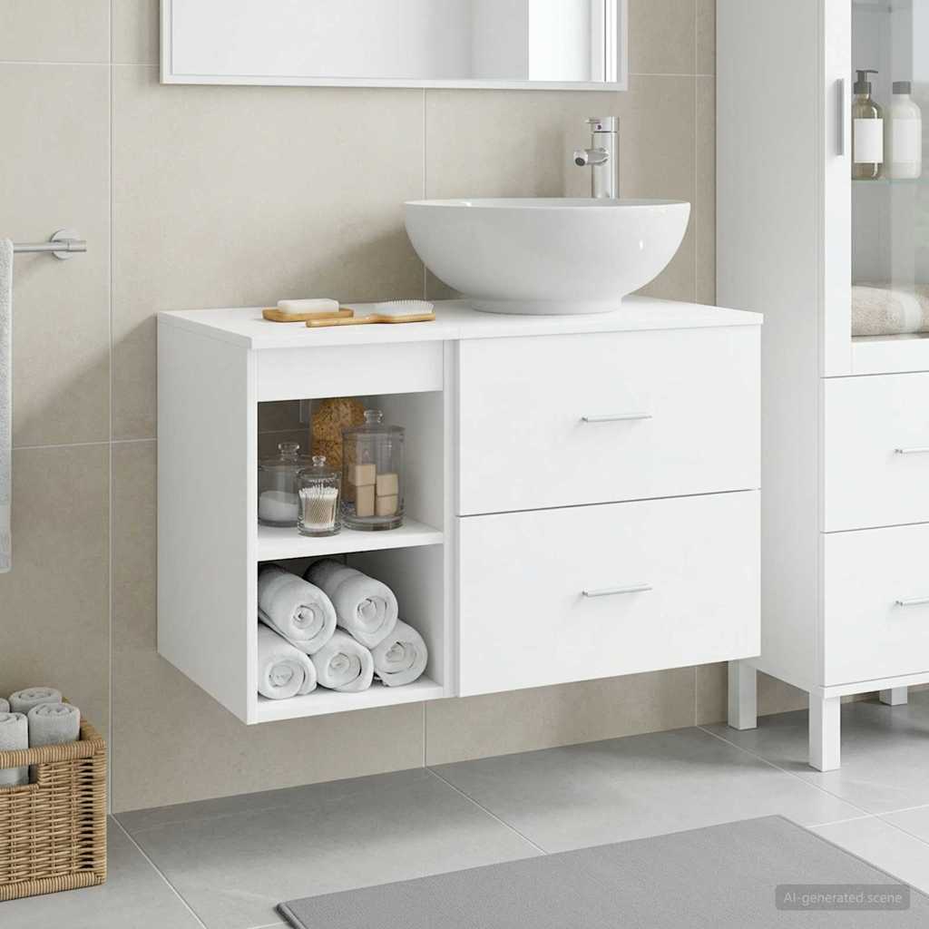 Badezimmermöbel-Set 2 Pcs Holzwerkstoff