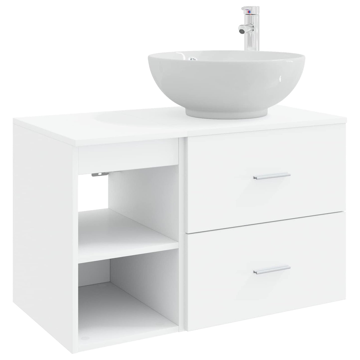 Badezimmermöbel-Set 2 Pcs Holzwerkstoff