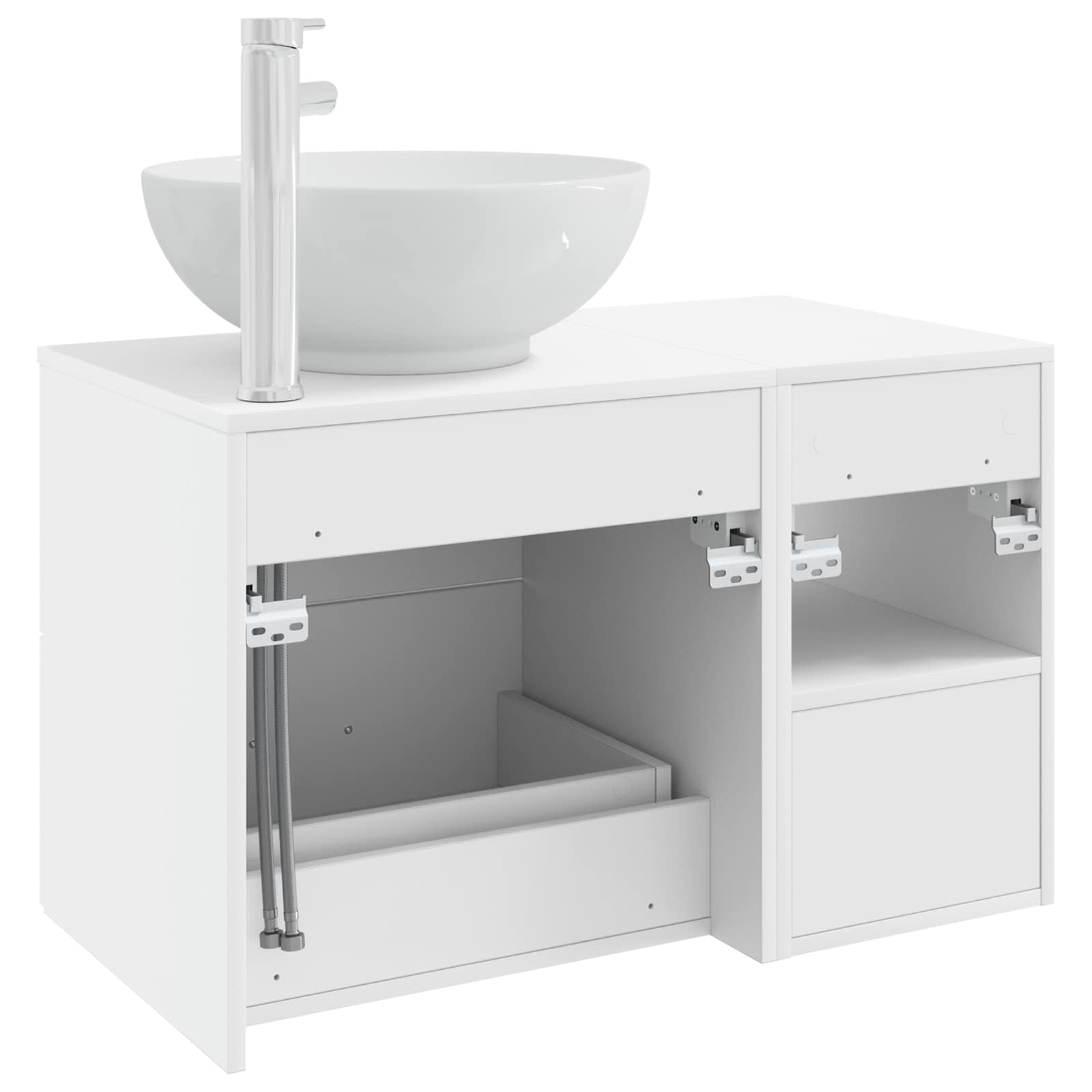 Badezimmermöbel-Set 2 Pcs Holzwerkstoff