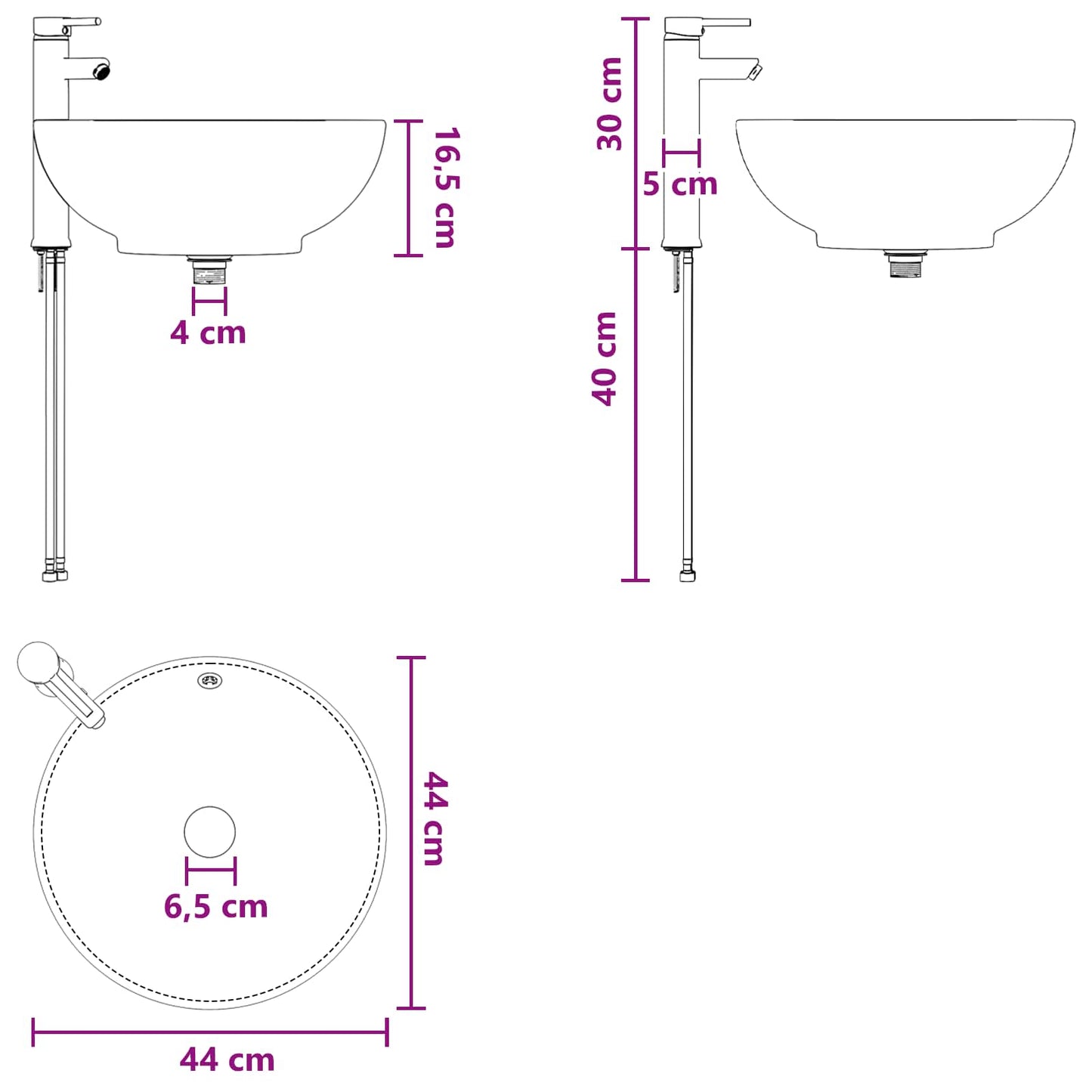 Badezimmermöbel-Set 2 Pcs Holzwerkstoff