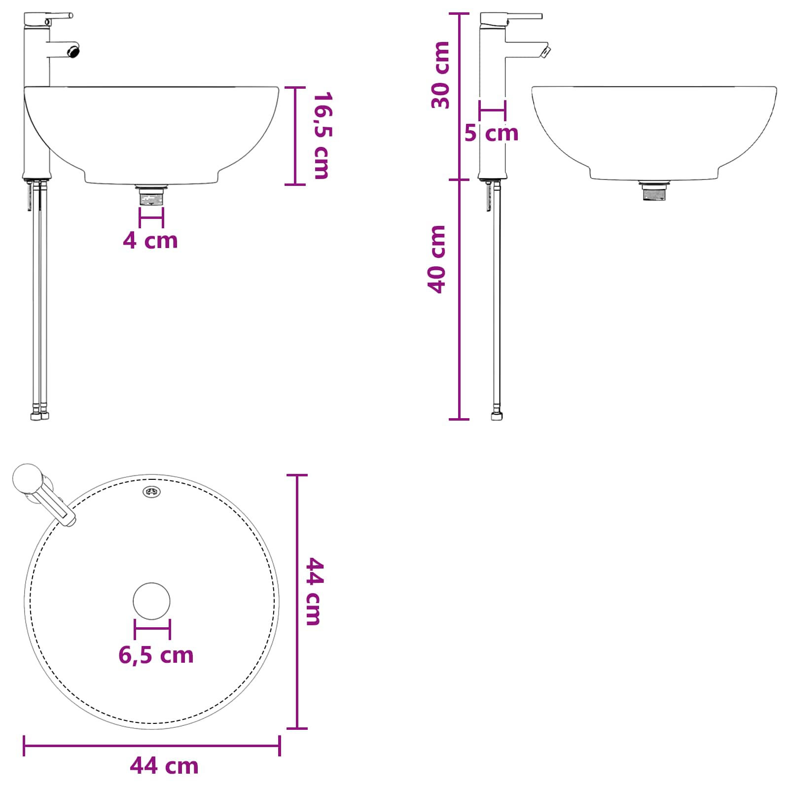 Badezimmermöbel-Set 2 Pcs Holzwerkstoff