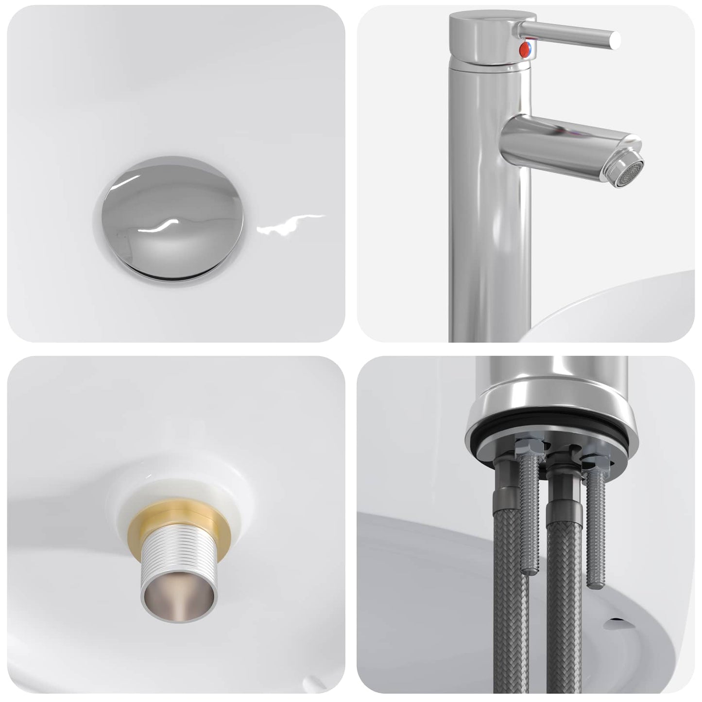 Badezimmermöbel-Set 2 Pcs Holzwerkstoff