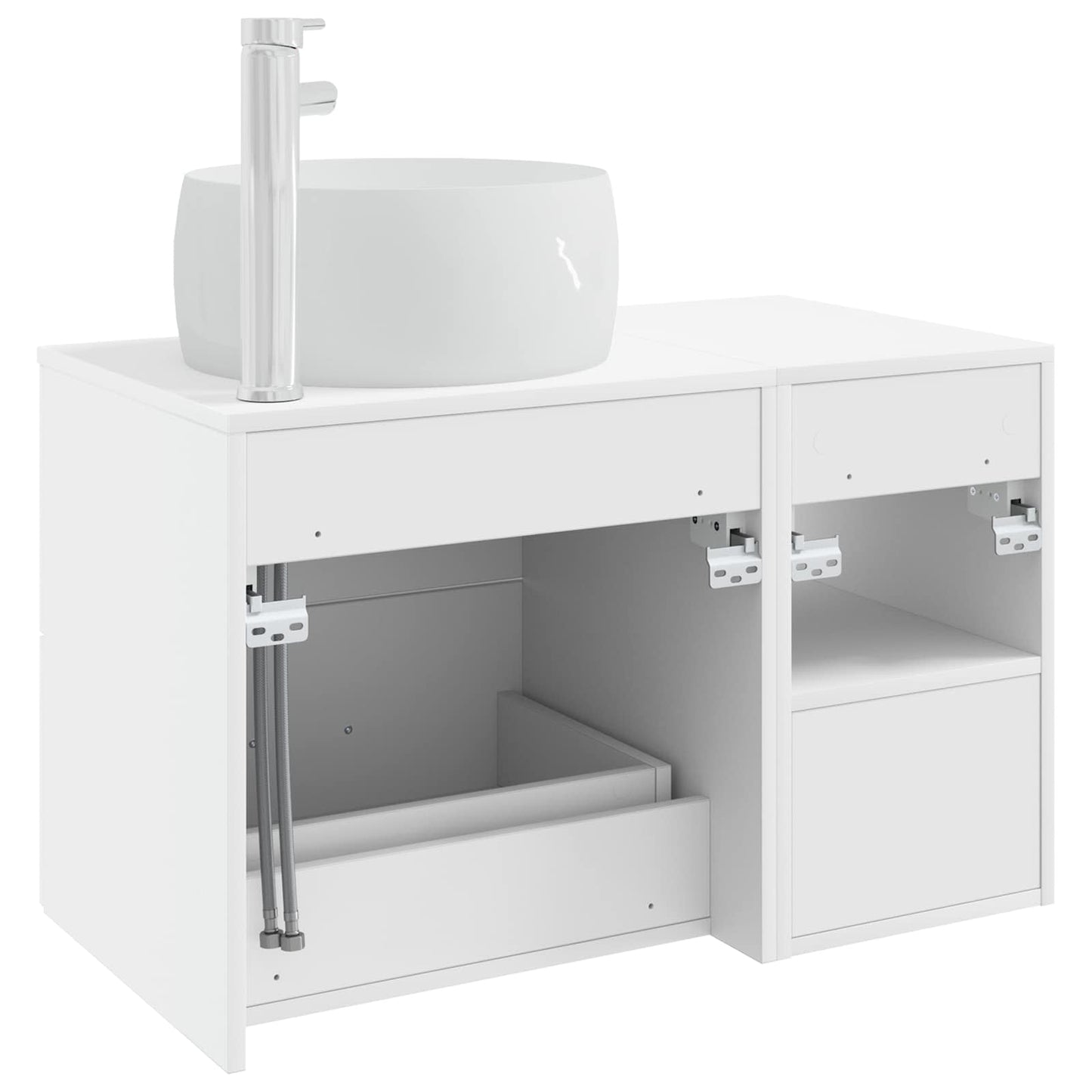 Badezimmermöbel-Set 2 Pcs Holzwerkstoff
