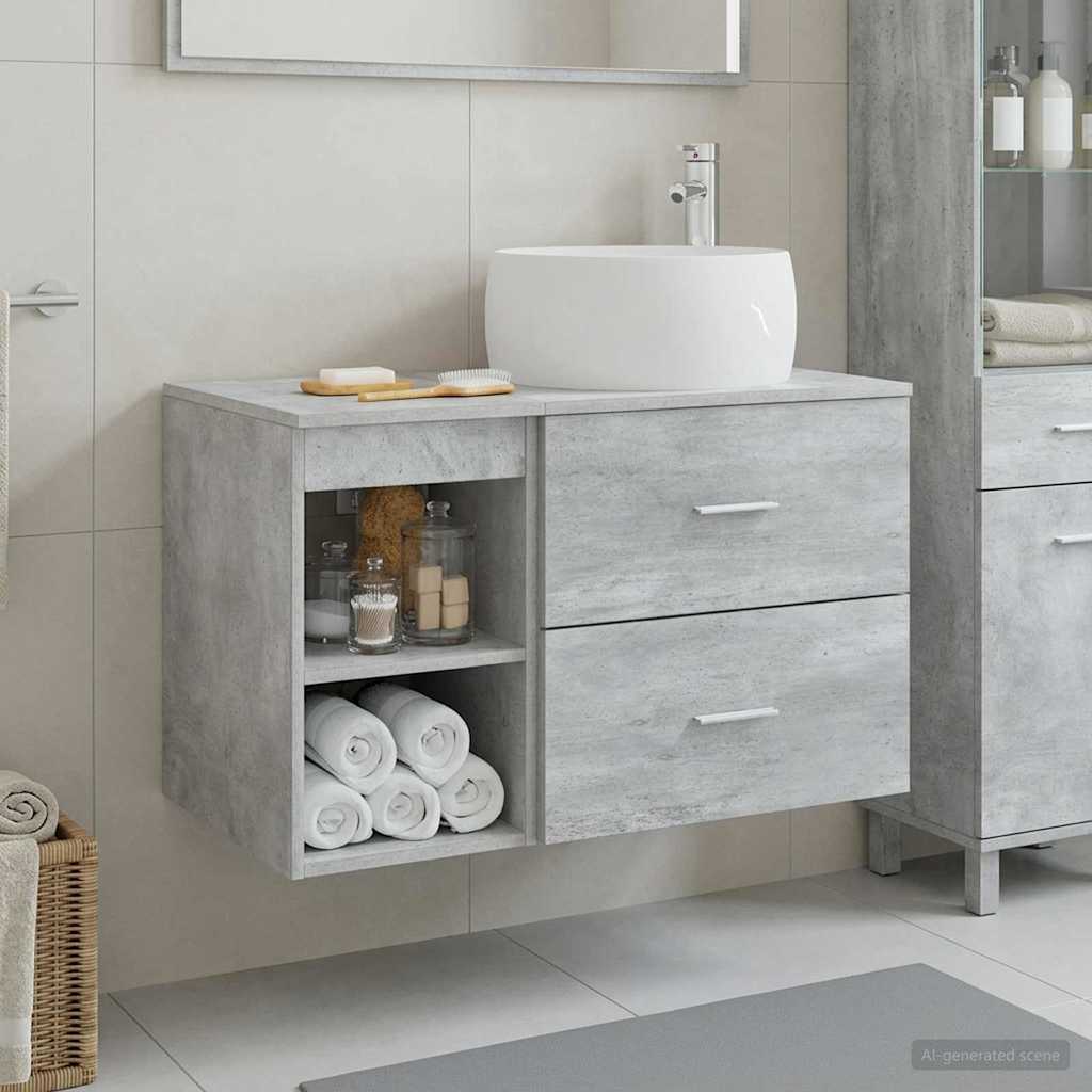 Badezimmermöbel-Set 2 Pcs Holzwerkstoff