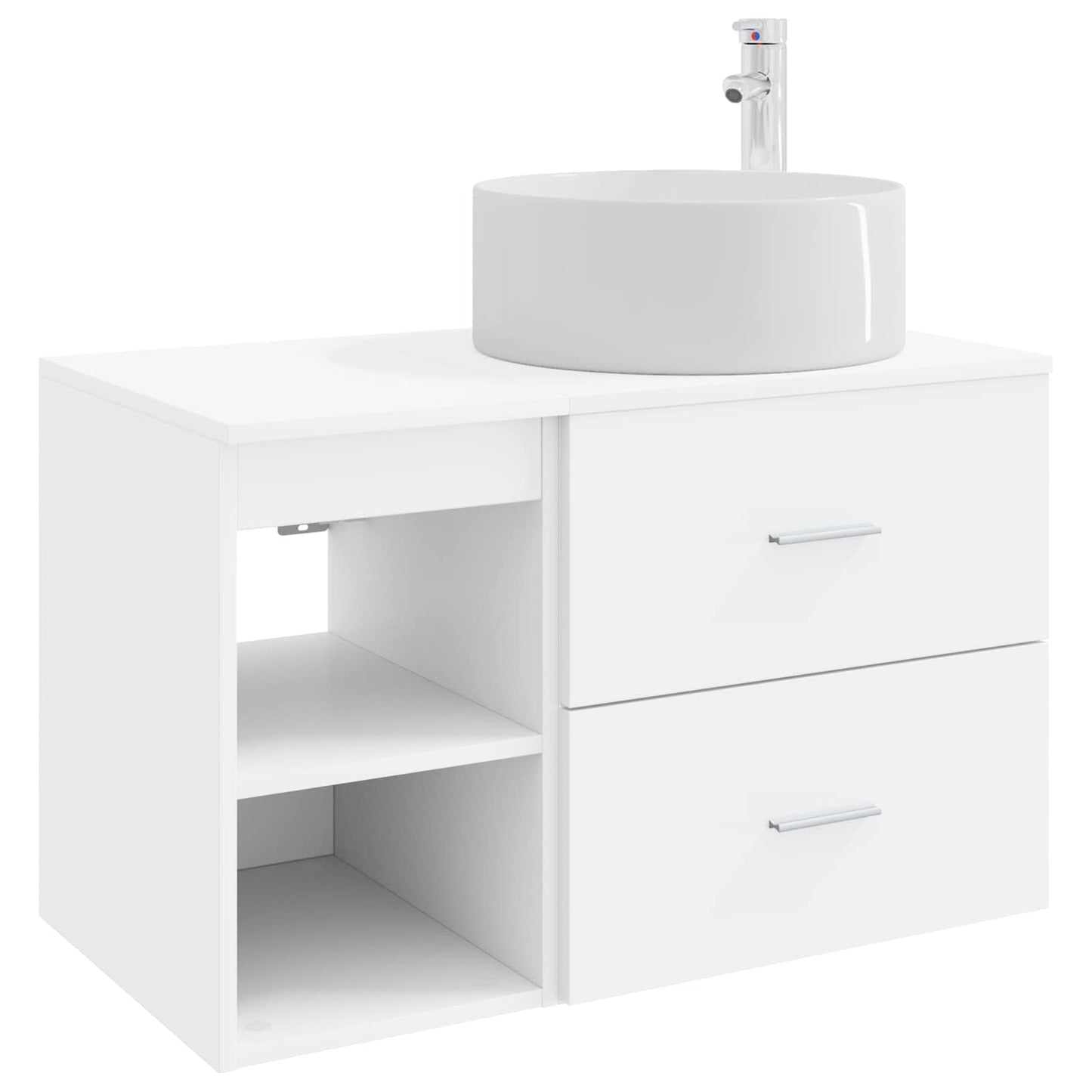 Badezimmermöbel-Set 2 Pcs Holzwerkstoff