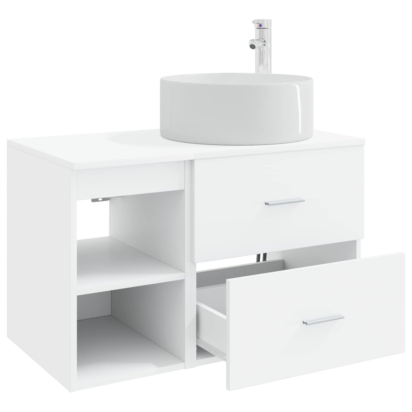 Badezimmermöbel-Set 2 Pcs Holzwerkstoff