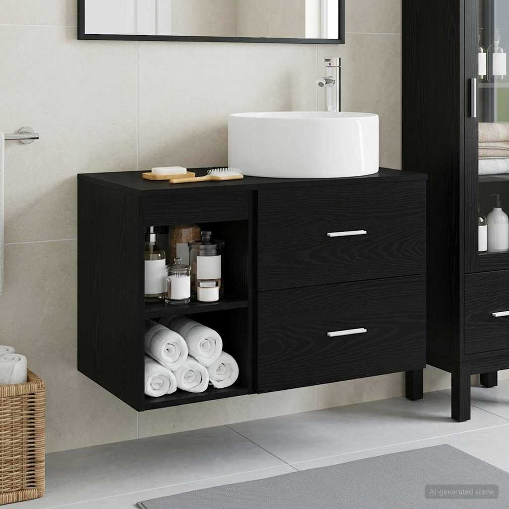 Badezimmermöbel-Set 2 Pcs Holzwerkstoff