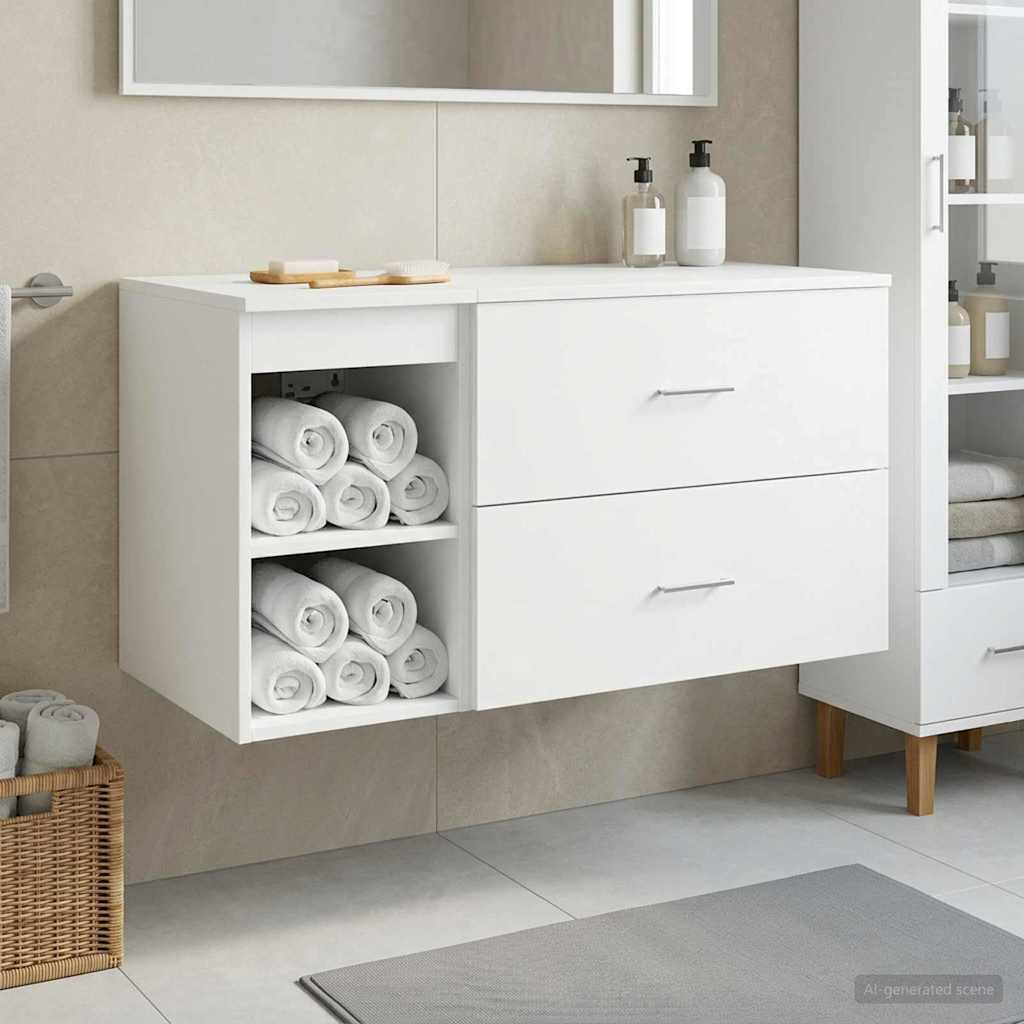 Badezimmermöbel-Set 2 Pcs Holzwerkstoff