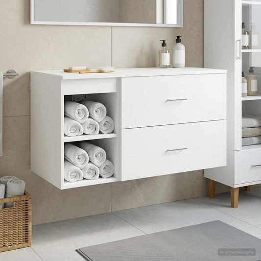 Badezimmermöbel-Set 2 Pcs Holzwerkstoff