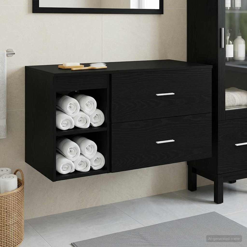 Badezimmermöbel-Set 2 Pcs Holzwerkstoff