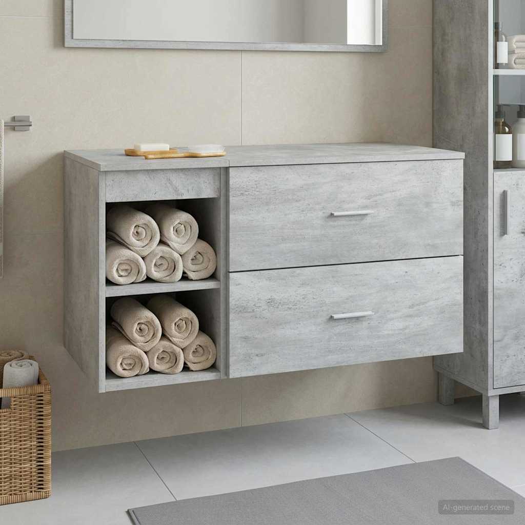 Badezimmermöbel-Set 2 Pcs Holzwerkstoff