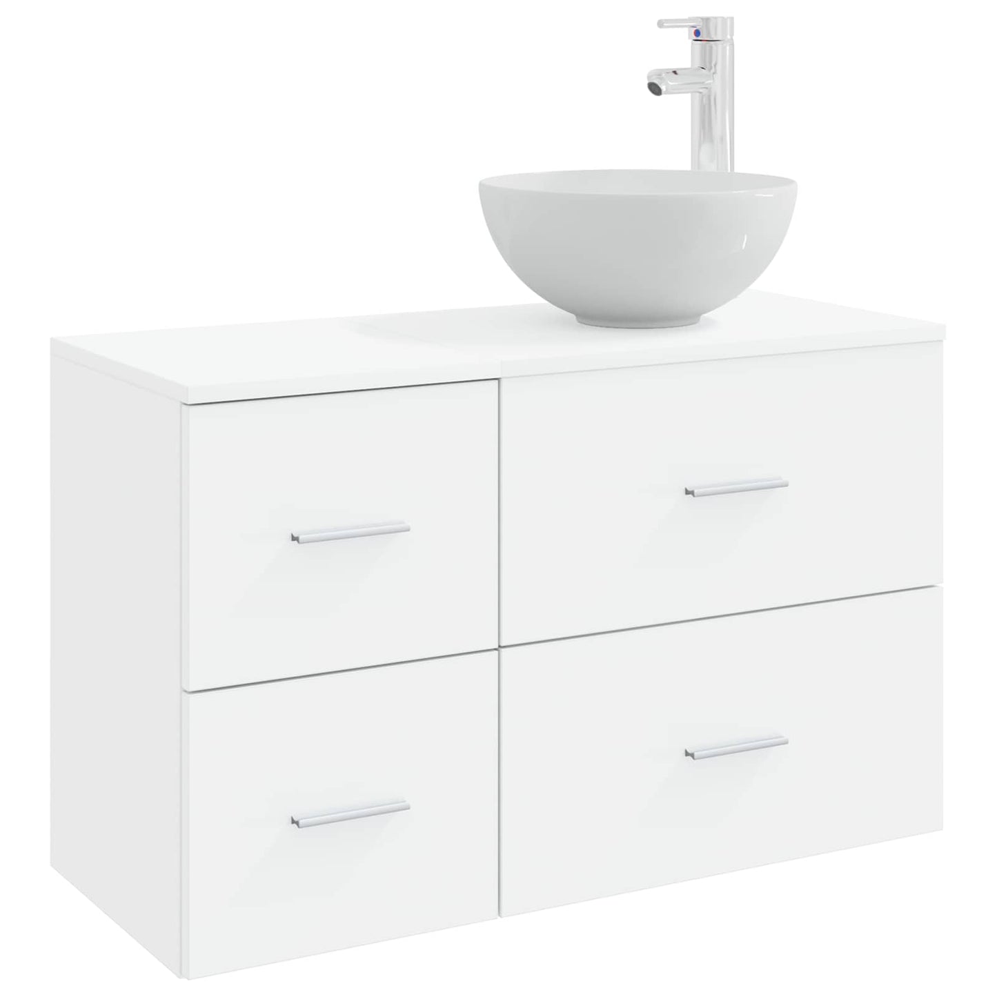 Badezimmermöbel-Set 2 Pcs Holzwerkstoff