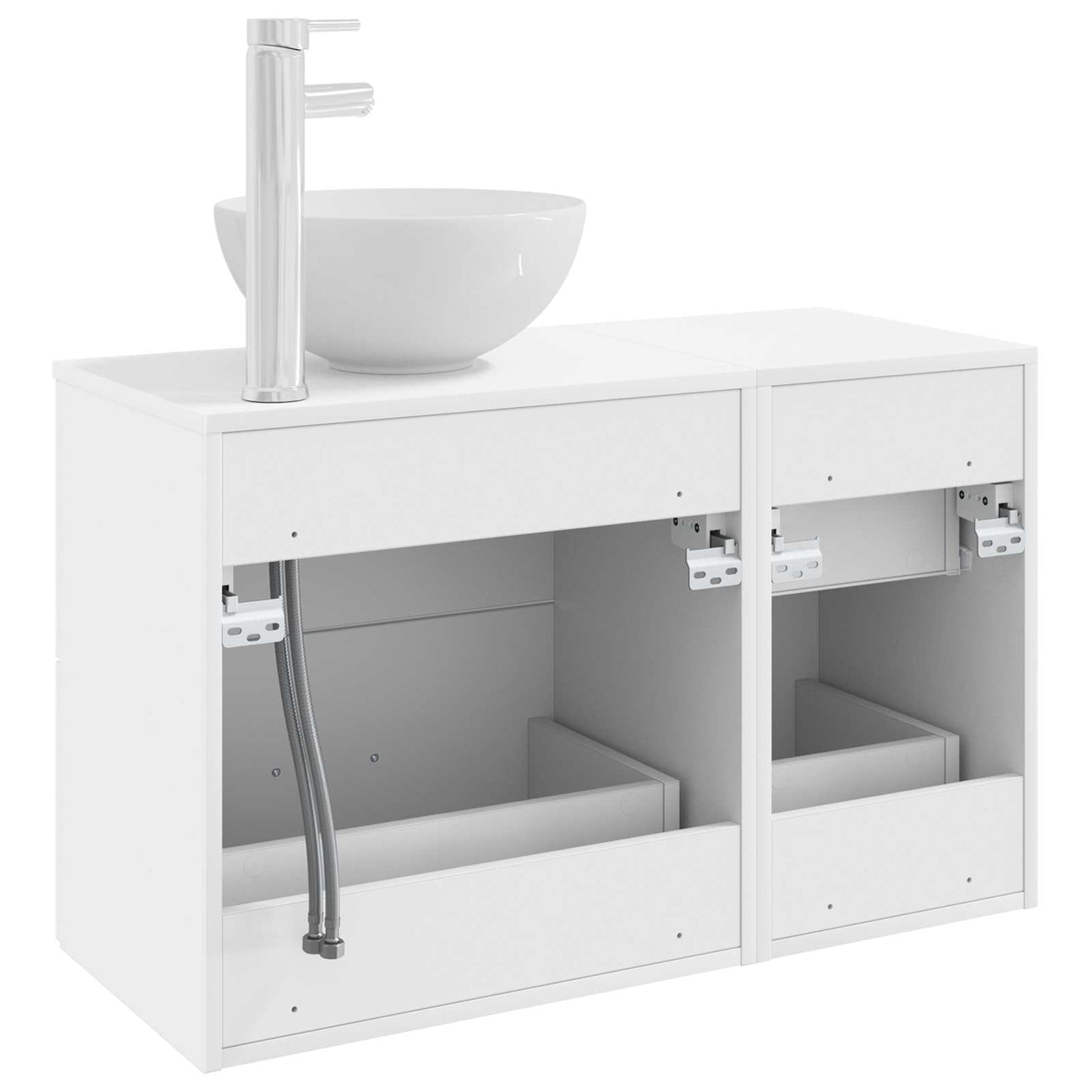 Badezimmermöbel-Set 2 Pcs Holzwerkstoff