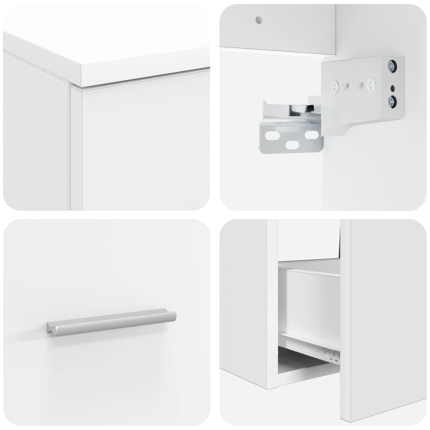 Badezimmermöbel-Set 2 Pcs Holzwerkstoff