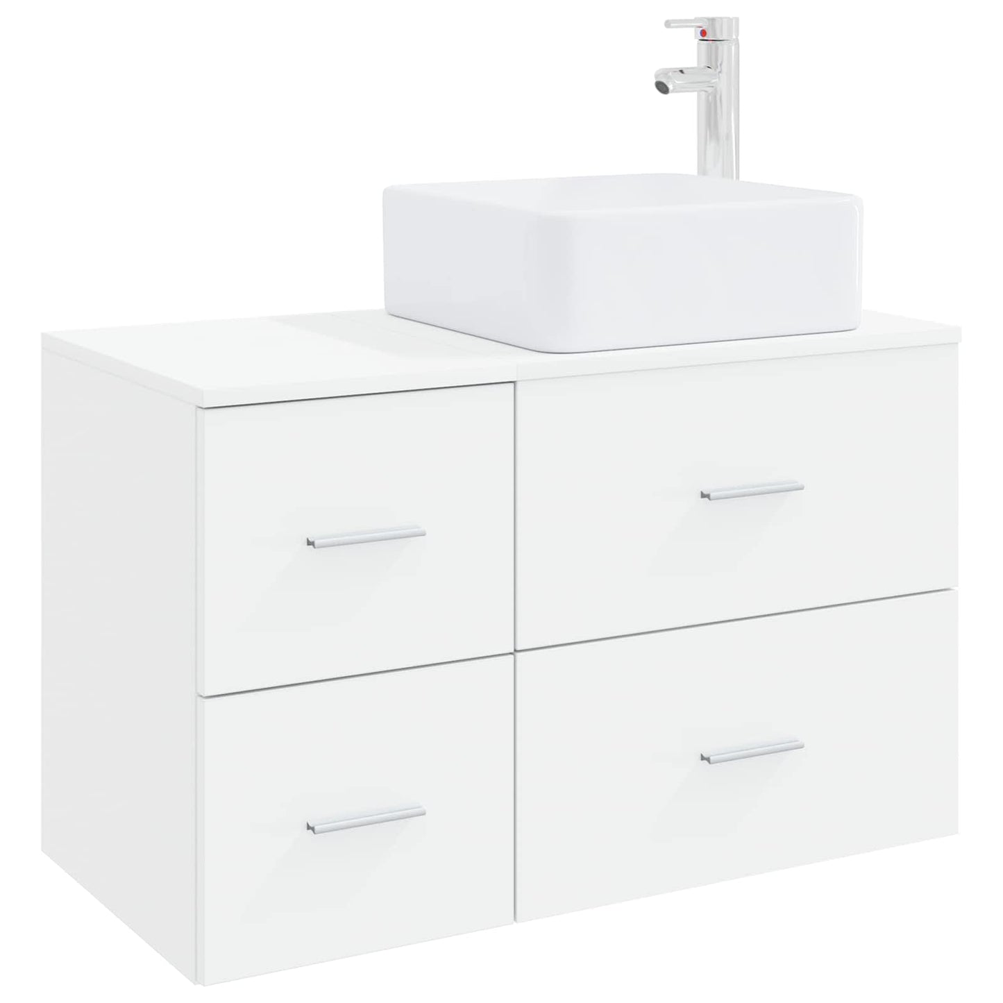 Badezimmermöbel-Set 2 Pcs Holzwerkstoff