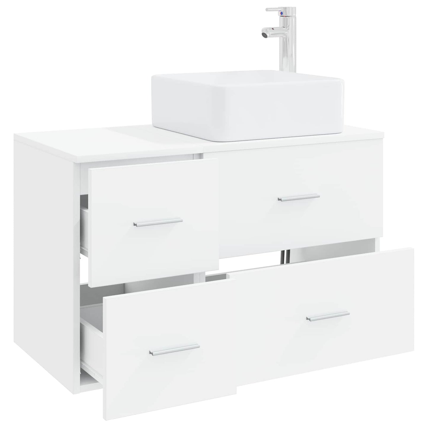 Badezimmermöbel-Set 2 Pcs Holzwerkstoff