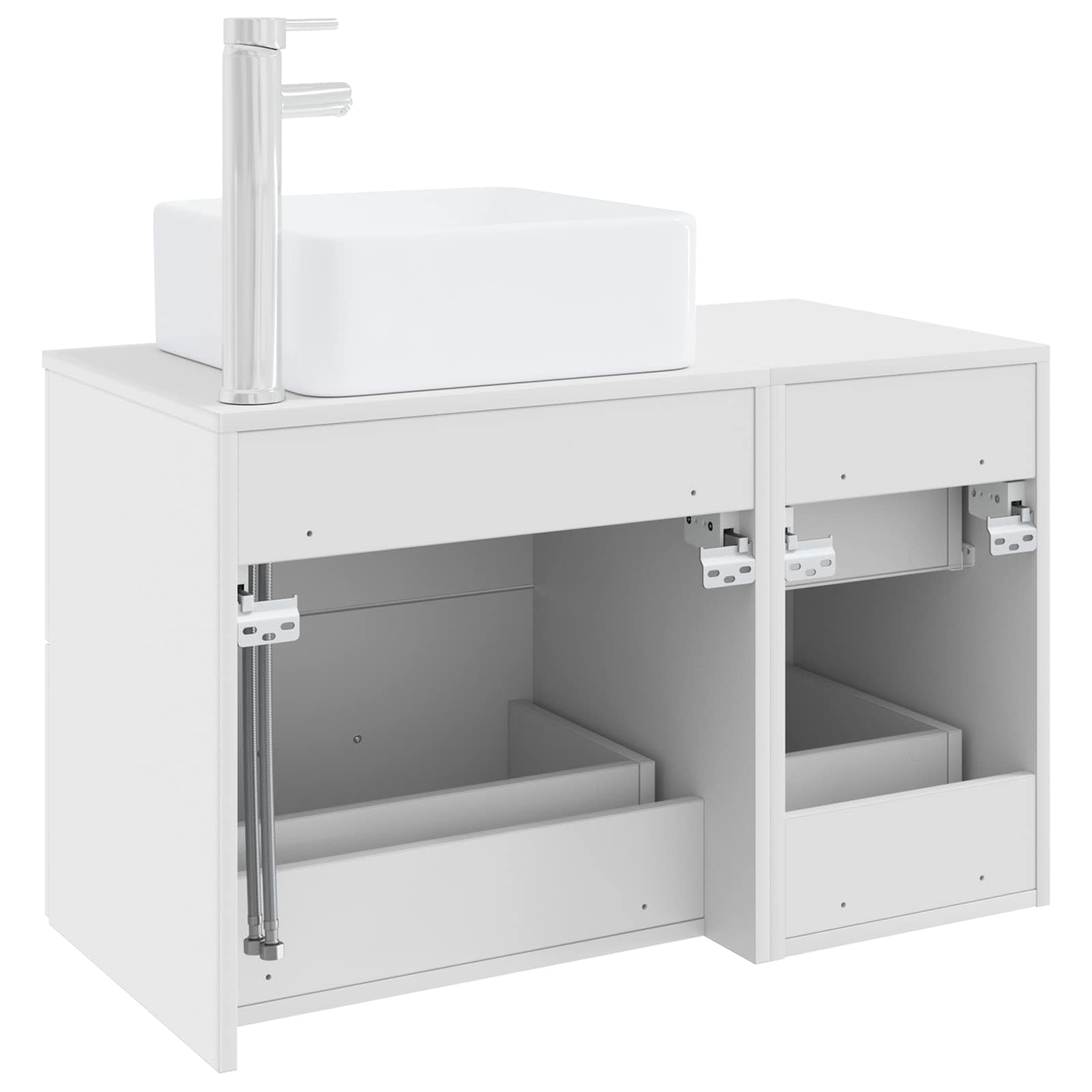 Badezimmermöbel-Set 2 Pcs Holzwerkstoff
