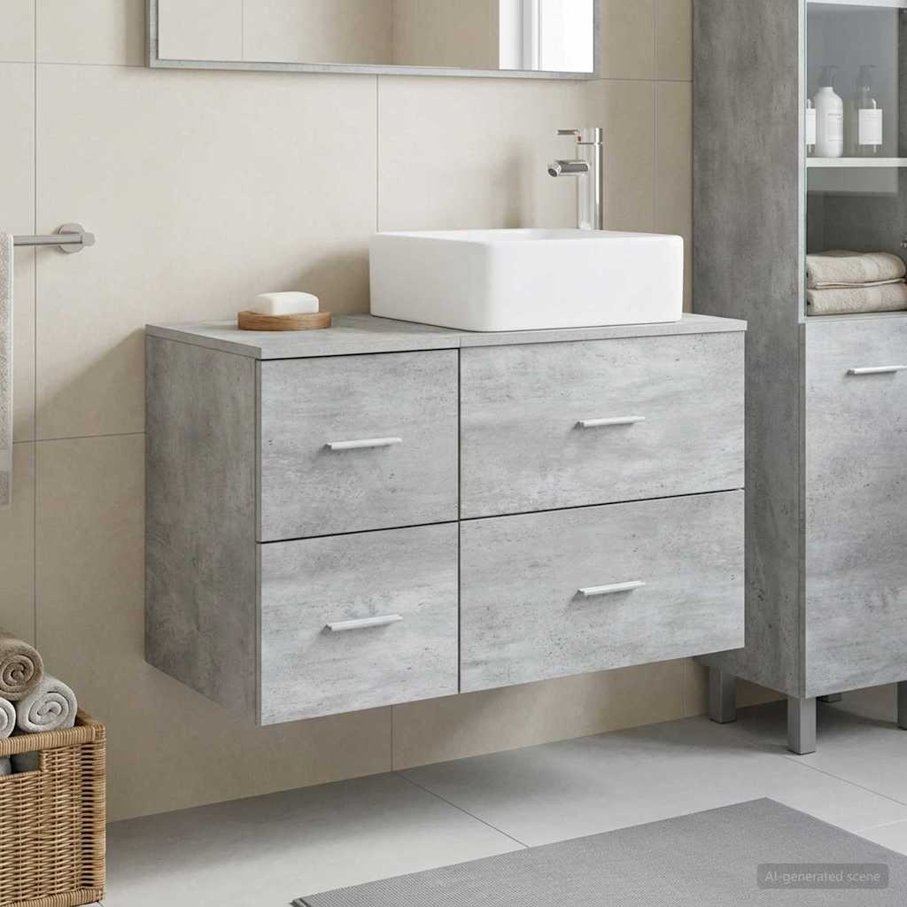 Badezimmermöbel-Set 2 Pcs Holzwerkstoff