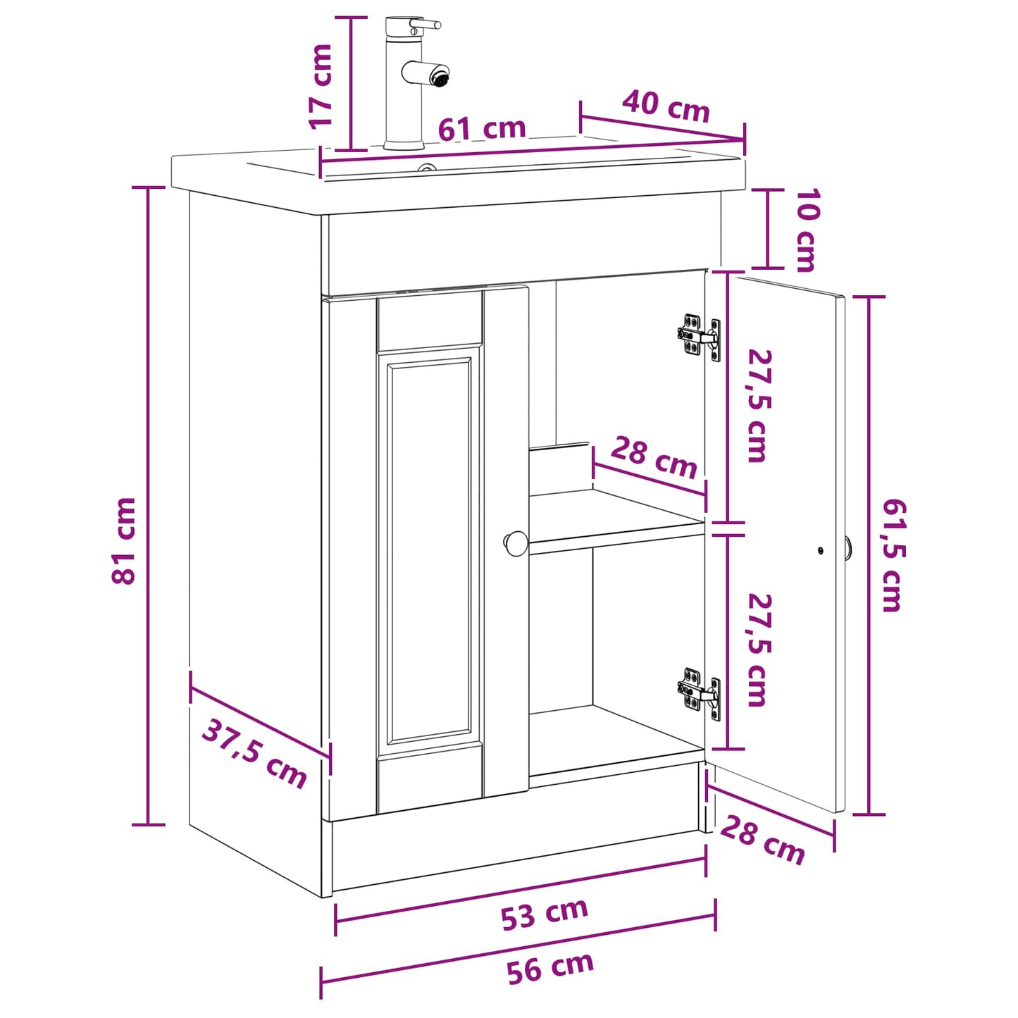 Badezimmermöbel-Set Holzwerkstoff