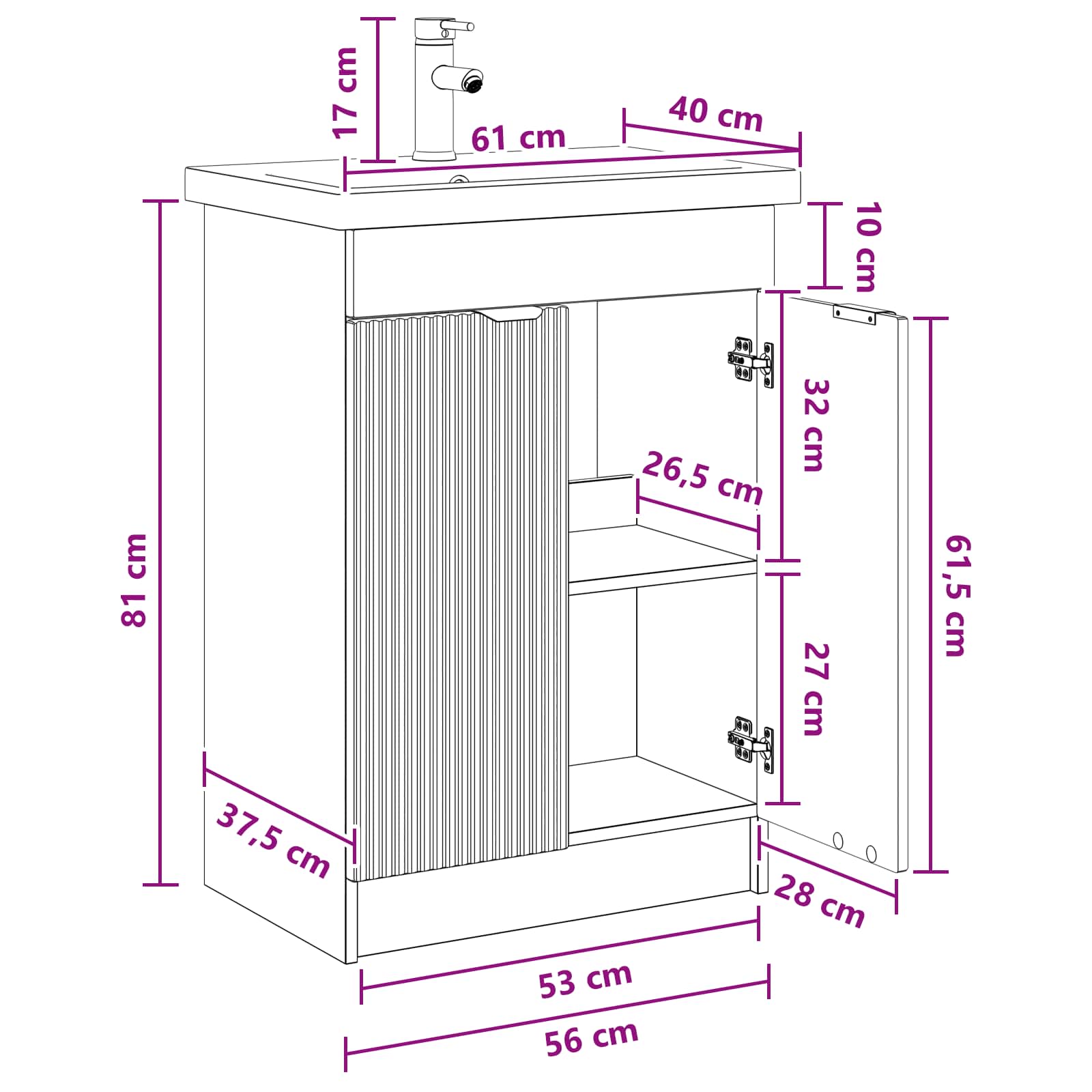 Badezimmermöbel-Set Holzwerkstoff