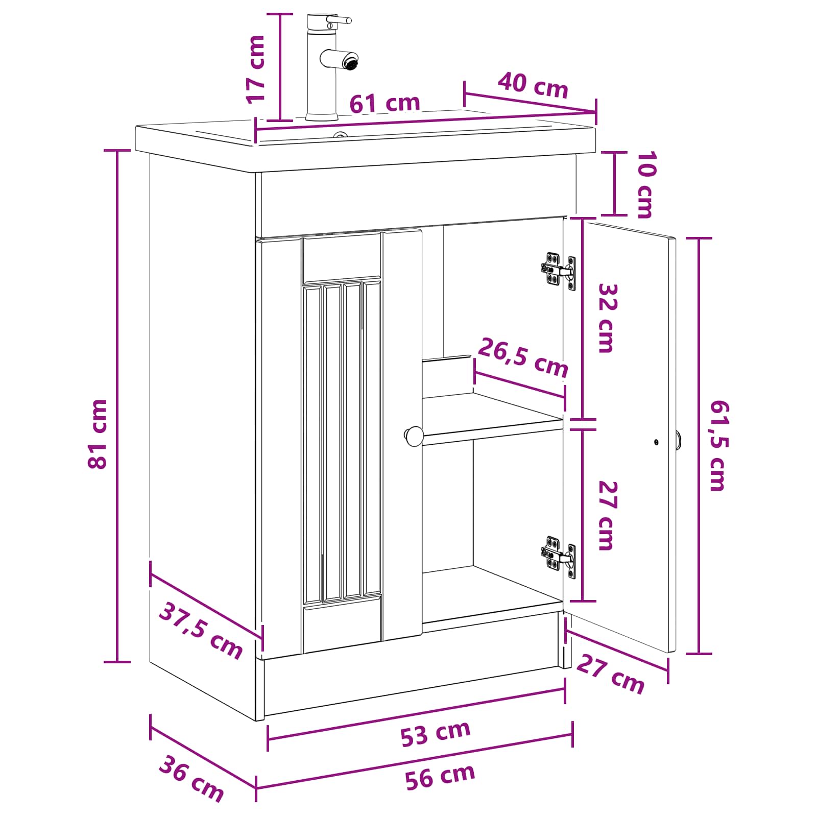 Badezimmermöbel-Set Holzwerkstoff