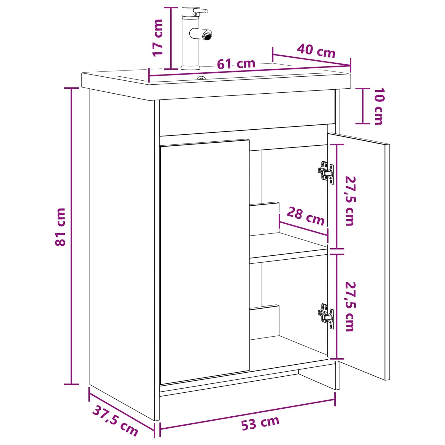 Badezimmermöbel-Set Holzwerkstoff