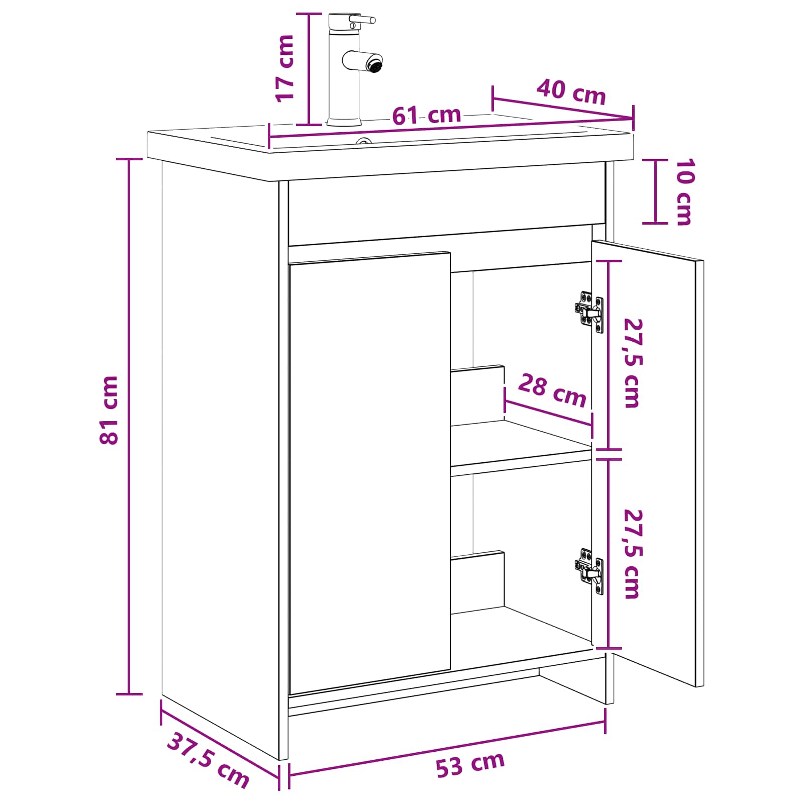 Badezimmermöbel-Set Holzwerkstoff