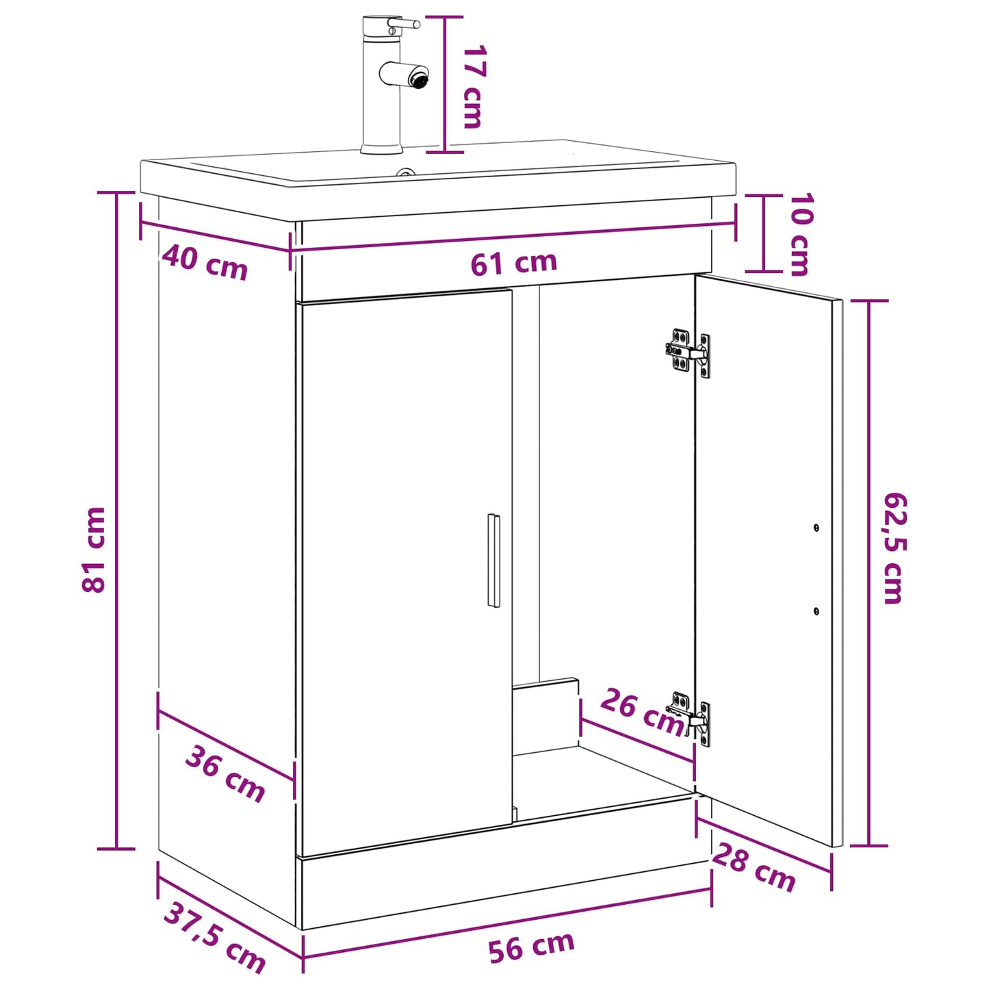 Badezimmermöbel-Set Holzwerkstoff