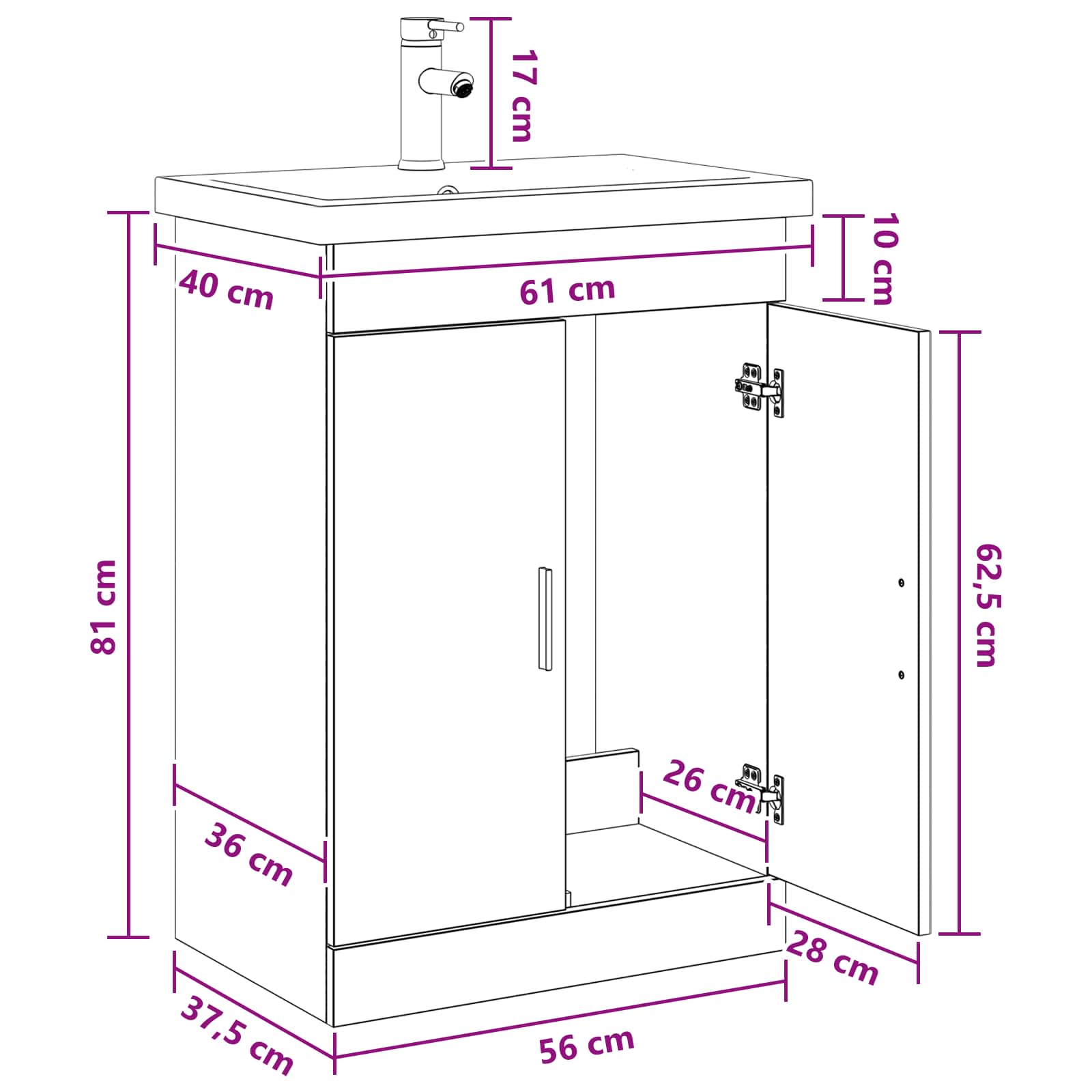Badezimmermöbel-Set Holzwerkstoff