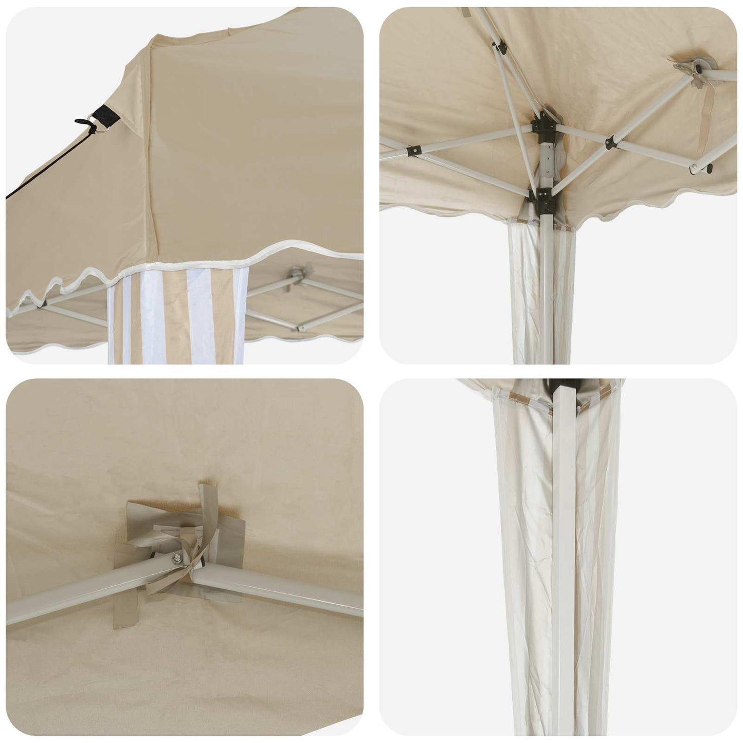 Pop-Up Partyzelt 195 X 195 X 245 Cm Oxford-Stoff