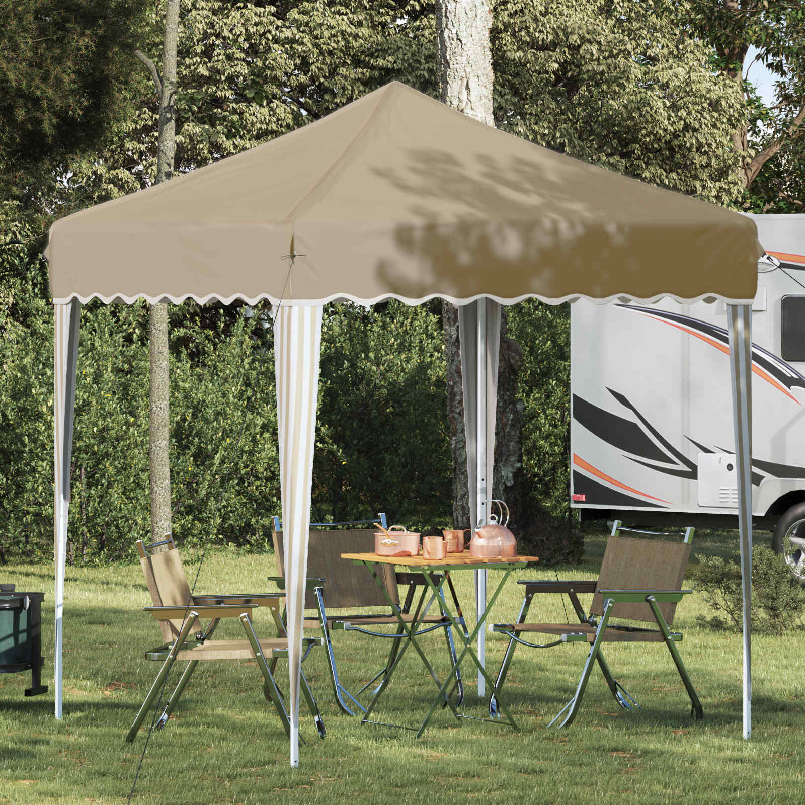 Pop-Up Partyzelt 195 X 195 X 245 Cm Oxford-Stoff