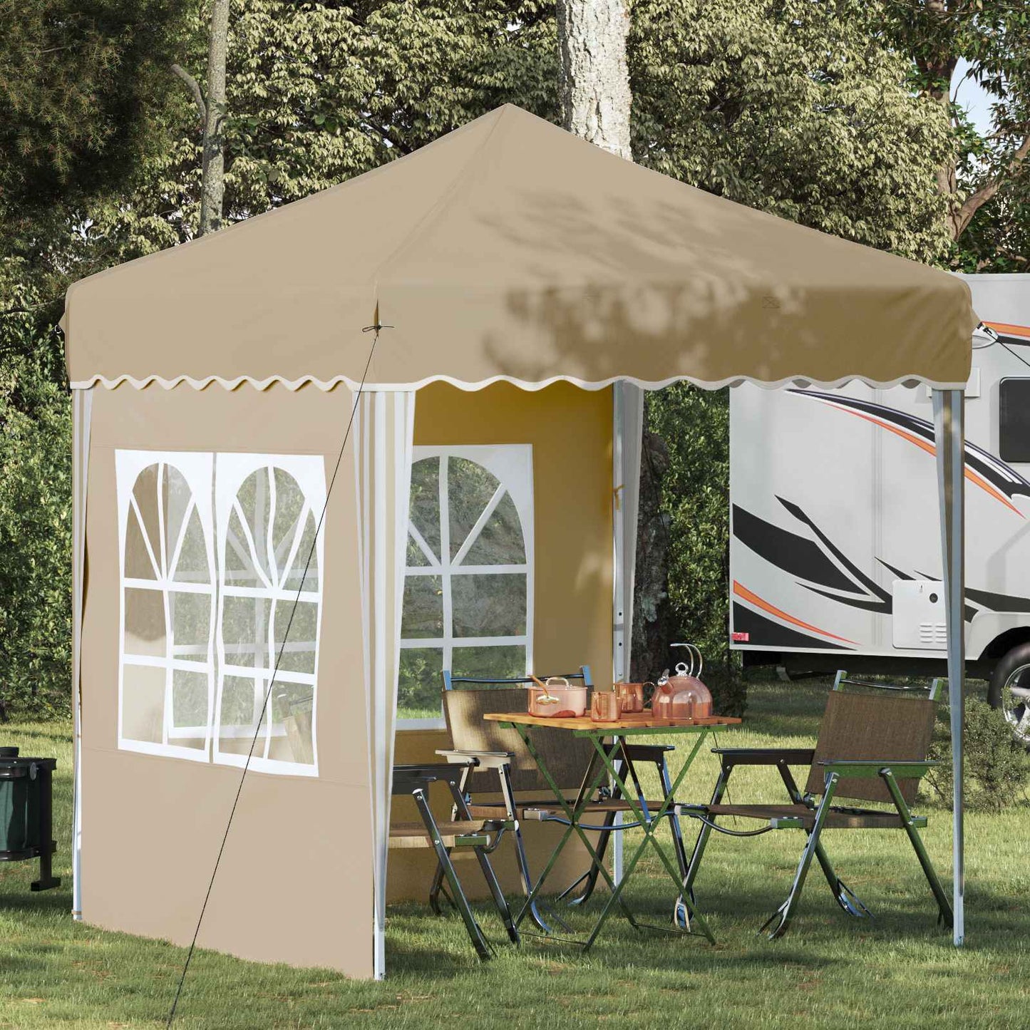Pop-Up Partyzelt 195 X 195 X 245 Cm Oxford-Stoff