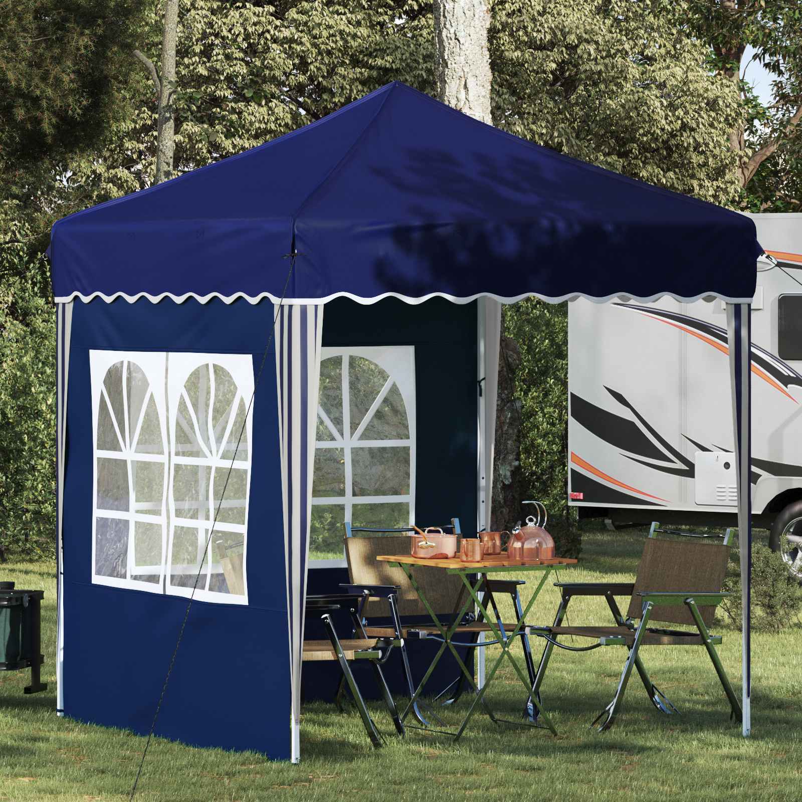 Pop-Up Partyzelt 195 X 195 X 245 Cm Oxford-Stoff