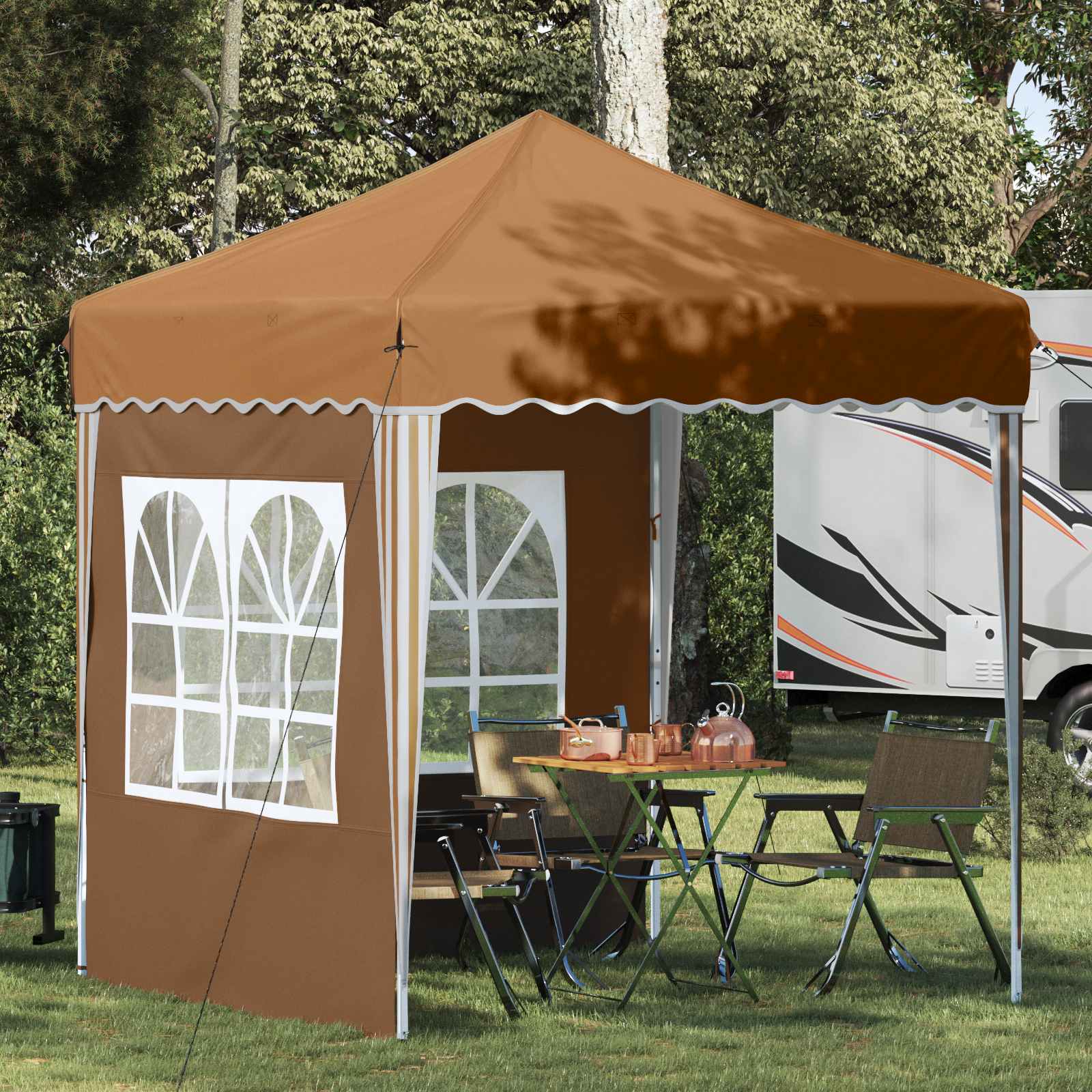 Pop-Up Partyzelt 195 X 195 X 245 Cm Oxford-Stoff