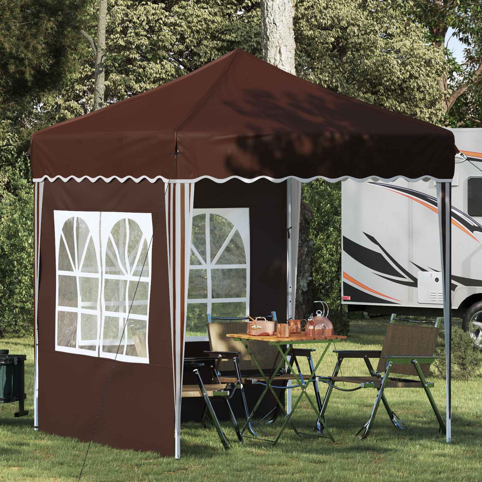 Pop-Up Partyzelt 195 X 195 X 245 Cm Oxford-Stoff
