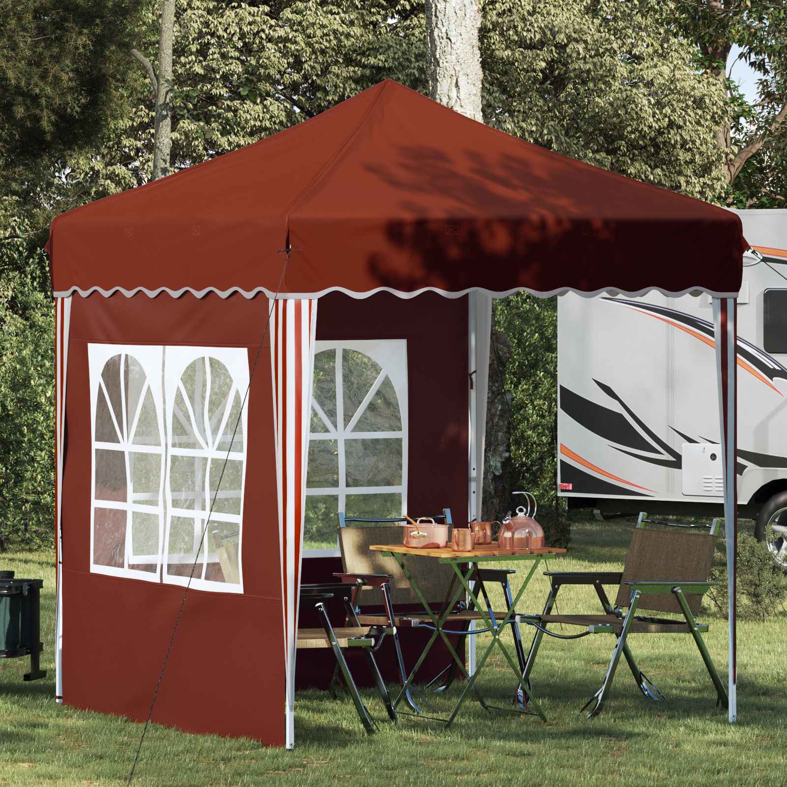 Pop-Up Partyzelt 195 X 195 X 245 Cm Oxford-Stoff