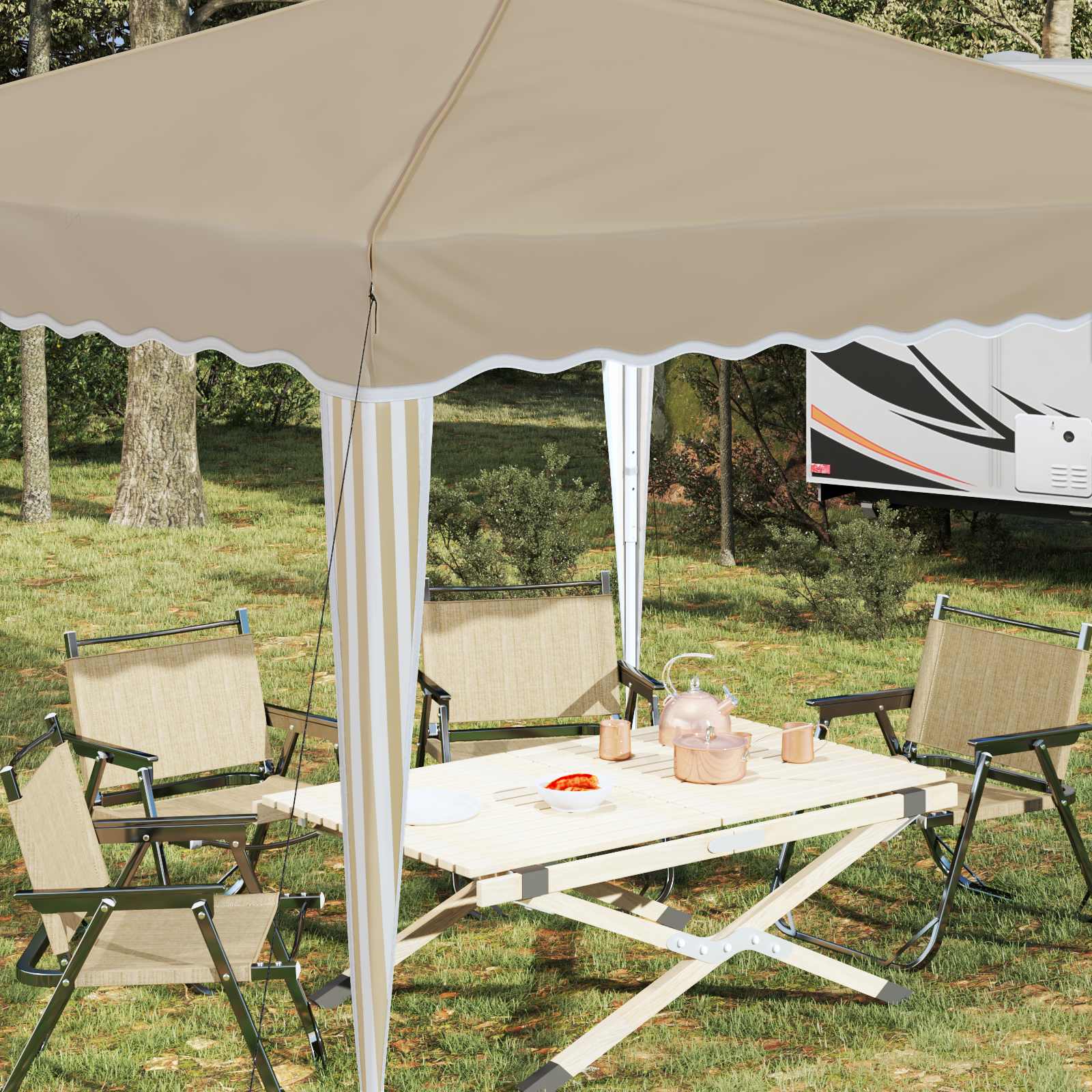 Pop-Up Partyzelt 288 X 288 X 245 Cm Oxford-Stoff