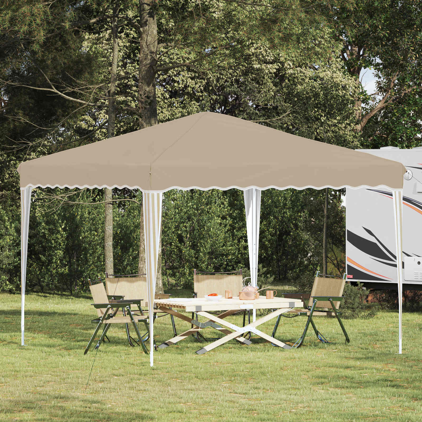 Pop-Up Partyzelt 288 X 288 X 245 Cm Oxford-Stoff