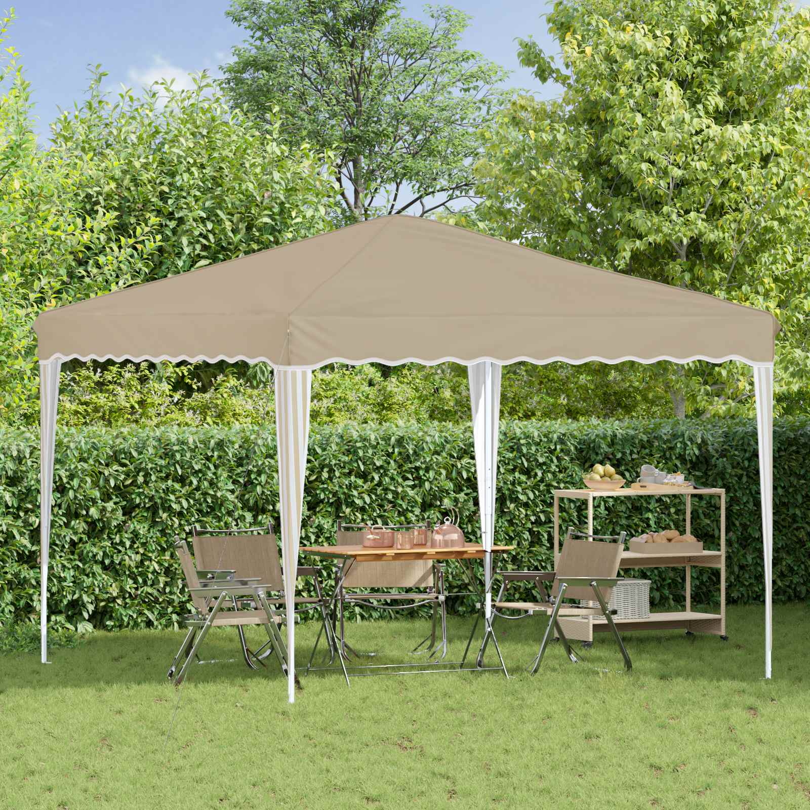 Pop-Up Partyzelt 288 X 288 X 245 Cm Oxford-Stoff